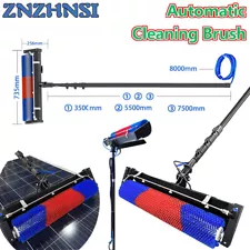 Solar Panel Cleaning Brush Kit 24FT Water Fed Pole Kit Roller Cleaning Equipment