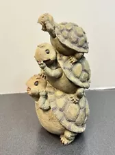 Tower Of Turtles Home Garden Decor 10.5” HEAR SPEAK SEE No evil