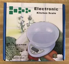 US 5kg/1g Digital LCD Electronic Kitchen Scales Diet Food Compact with Bowl NEW!