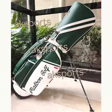 MALBON GOLF Caddy Bag Green color artificial leather 3.9kg Type 9.0 Opening Sale