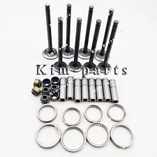 1 Set Valve Guide & Seat Intake Valve and Exhaust Valve for Yanmar 4TNE98 Engine