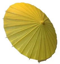 Large Yellow Paper Umbrella