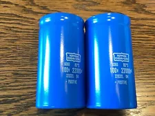 2 New 22000 uf 100v Chemi-Con Capacitors Fisher RS-1080 Main Filter EXACT FIT