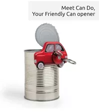 Manual Can Opener - Easy Grip & Durable Safety Can Opener Red Car New