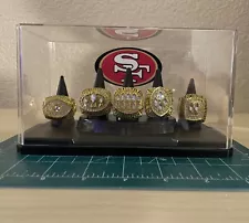 san francisco 49ers Super Bowl Ring Set With Caseðºð¸SHIPPED!