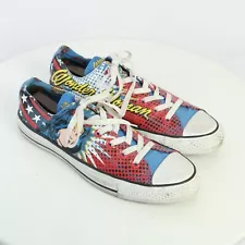 CONVERSE LOW TOP SK8 WONDER WOMAN SNEAKERS W10 M8