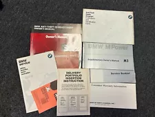 BMW E30 316 318i 320i 323i Complete Owner's Manual Paperwork w/ Case OEM