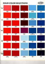 IMRON CENTARI LUCITE METALLIC & SOLID COLORS DUPONT 275 PAINT CHIPS MANUAL 12PGS