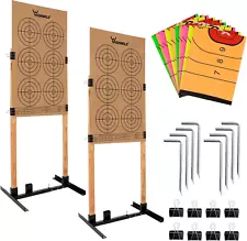 Adjustable Target Stand Base for Paper Shooting Targets Cardboard - H Shape - US