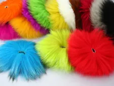Dyed Arctic Marble Fox Tail Hair Fly Tying Material ,14 Different Colors,2 pcs