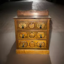 Victorian Walnut? Three Drawer Wash Stand/dresser late 19th c. Caster Wheels