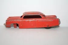 TOOTSIETOY 1952 LINCOLN CAPRI METAL CAR-RED-5 1/2" LONG-MISSING 1 TIRE