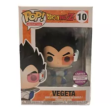 DAMAGE Funko Pop! Dragon Ball Z VEGETA #10 Limited Edition Convention Exclusive