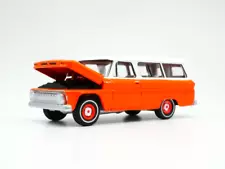 1965 CHEVY SUBURBAN ORANGE 1:64 SCALE DIECAST COLLECTOR MODEL CAR