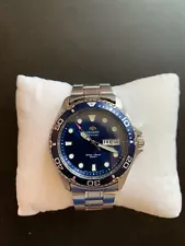 Orient Ray II Blue Dial Dive Watch AA02005D - Pre Owned - Stock Bracelet