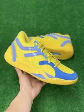 Puma TRC Blaze Mens Basketball Shoes Yellow/Blue 376582-19 VNDS Size 12