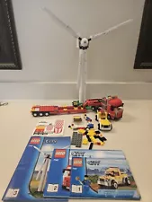 LEGO CITY 7747 Wind Turbine Transport - Near Complete -Read for missing pcs