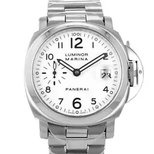 Panerai Luminor Marina PAM00051 40mm White Arabic Dial Automatic Mens Watch