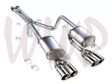 2.5 Stainless CatBack Exhaust Muffler System For 05-11 Chevy Corvette C6 LS2/LS3