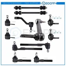 12 For 00-01 Dodge Ram 1500 2WD Pitman Idler Arm Upper Lower Ball Joint Tie Rods