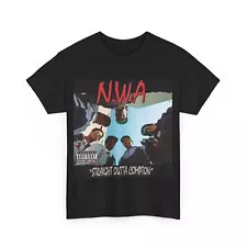 NWA Straight Outta Compton T Shirt Unisex Heavy Cotton Tee