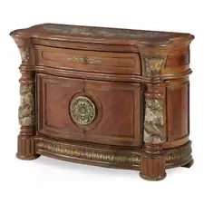 Pemberly Row Traditional Wood Bachelor's Chest - Classic Chestnut