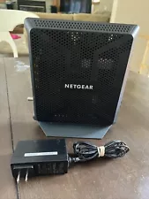 Netgear AC1900 WiFi Cable Modem Router C7000 Unit With Power Supply - Working