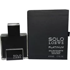 NO SELLO=SOLO LOEWE PLATINUM FOR MEN-EDP-SPRAY-1.7 OZ-50 ML-AUTHENTIC-SPAIN