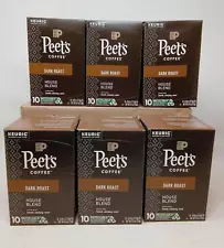 Peet's Coffee House Blend Dark Roast Keurig K-Cup Pods, 60ct - Best By: 10/24