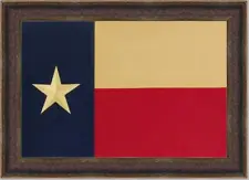 Texas Flag Stretched | Framed Historic Texas Flag | 29L X 41W" Inches