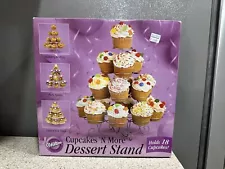 Wilton Cupcakes N More Dessert Stand Holds 18 Muffins Wedding Party Orig Box EUC