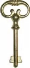 Brass Plated Key for Roll Top Desk Lock