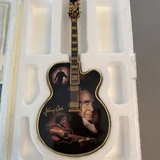 Johnny Cash Porcelain Guitar Collection 2008 The Man In Black Bradford Exchange