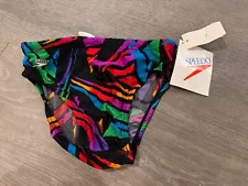 Men’s Vintage New Speedo Swim Suit 30 Small Dive