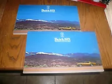 1971 Buick Riviera Electra Centurion LeSabre GS Skylark Sales Brochure - 2 for 1