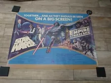 Star Wars/Empire Strikes Back Original British Quad Poster Very Good Condition