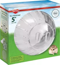 Kaytee 5" Clear Run-About Exercise Ball For Pet Dwarf Hamsters & Mice