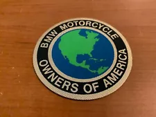 Vintage BMW Motorcycle Owners of America Decal, Round Version 1