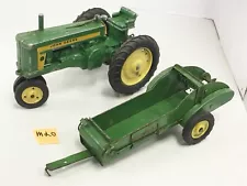 1950s JOHN DEERE FARM TRACTOR AND MANURE SPREADER SET LOT #M20