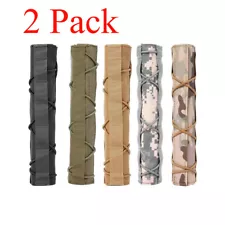 2PCS Military Silencers Protective Cover Tactical Suppressor Mirages Gun Shield