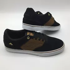 Emerica Men/Women's Shoes "The Reynolds Low Vulc''-- Black/Tan