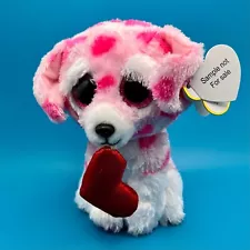 TY Sample / Not For Sale Tag Beanie Baby (Beanie Boos) Rory the Valentine Dog