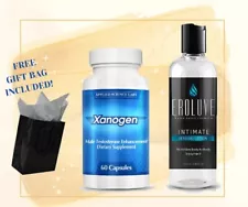 Xanogen Pills + Eroluve Topical Lubricant - PLEASURE COMBO! w/ "FREE GIFT BAG"