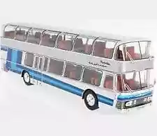 IXO Hachette PD021 1/43 Scale Neoplan NH22 Skyliner Bus Coach 1983 Blue Silver