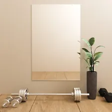 Gym mirror Annealed Wall Mirror for Dance Studio 47.5x31.5 Inch w Safety Backing