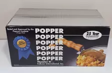 NIB Felknor Hand Crank Stovetop Theater II Popcorn POPPER Aluminum New