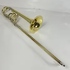 Rath R9 Bb/F/Gb/D Yellow Brass Bass Trombone with Independent Rotax Valves (SN: