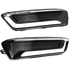 Fog Light Cover Set For 2014-2020 Chevrolet Impala Front Left and Right Black (For: 2018 Chevrolet Impala)