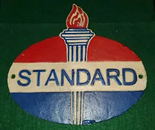 CAST IRON STANDARD OIL WALL SIGN