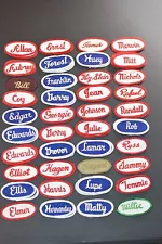 Embroidered Vintage Name Tag Patch for Work Shirt Sales Or Mechanic Uniform Used